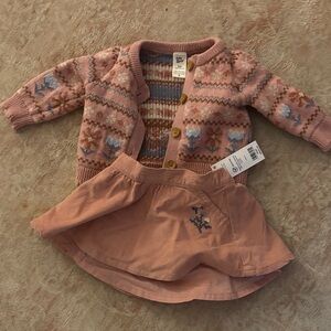 Pink Patterned Kids Matching Set